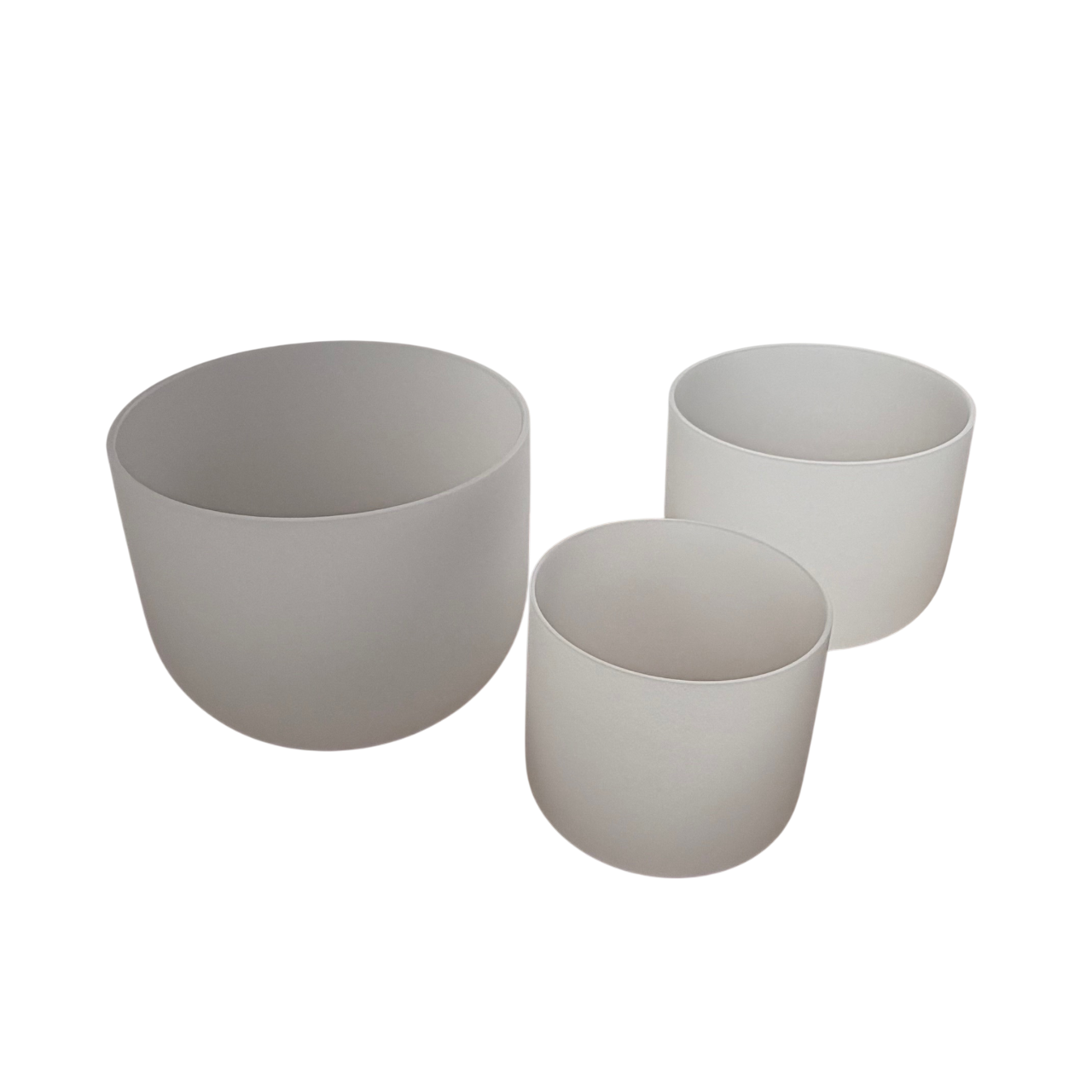 D-F-A Frosted Singing Bowl Triad Set with Bag