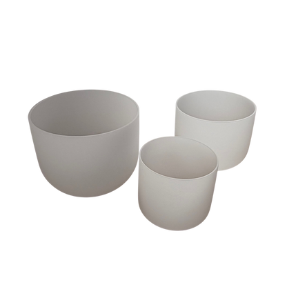 D-F-A Frosted Singing Bowl Triad Set with Bag