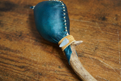 "A Winters Tragedy" Deer Antler Rattle 11"