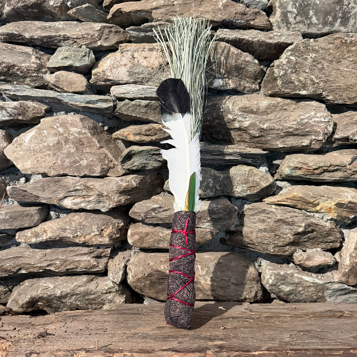 Bear Grass Chakapa 19" Brown & Black with Red Cord