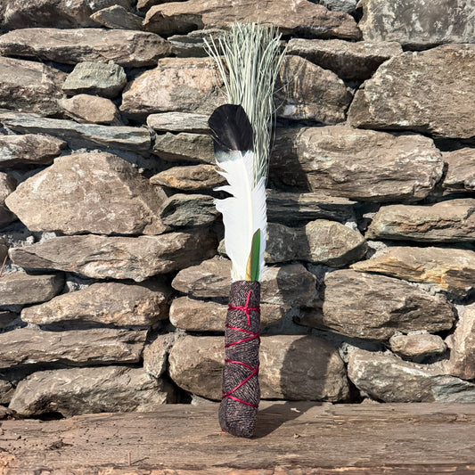 Bear Grass Chakapa 19" Brown & Black with Red Cord