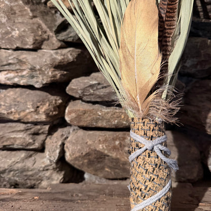 Fan Palm Chakapa 19" Multi-Color with Grey Cord