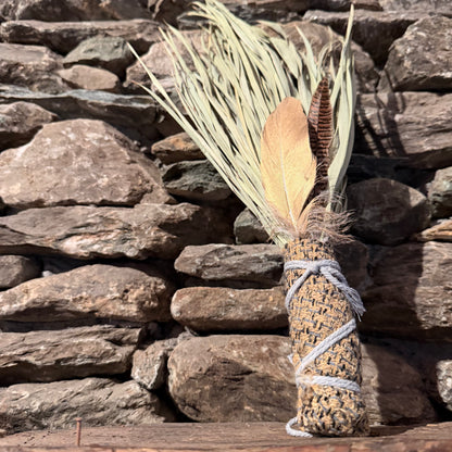 Fan Palm Chakapa 19" Multi-Color with Grey Cord