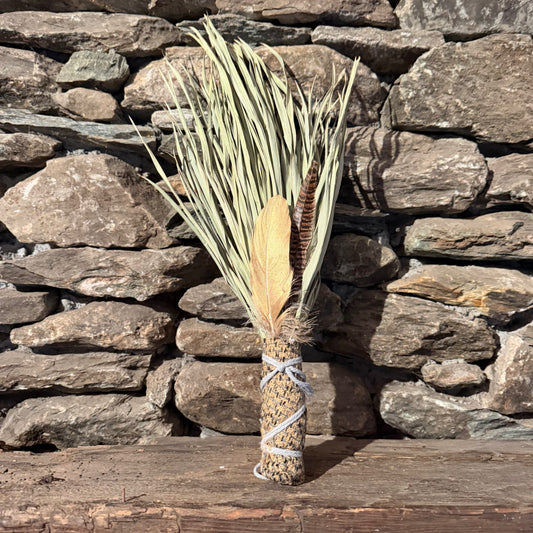 Fan Palm Chakapa 19" Multi-Color with Grey Cord
