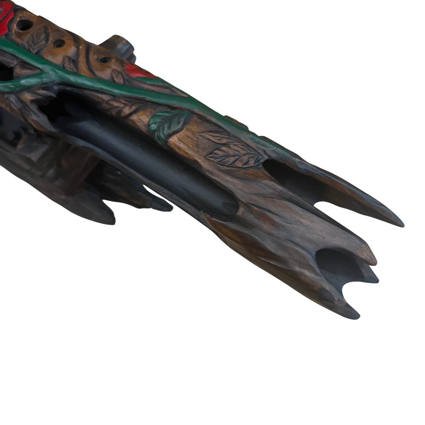 Rose Carved Drone Flute C#-G 440hz Ancient Chinese Scale