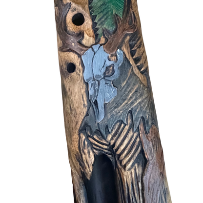 Leshy Craved Drone Flute D-F# 432Hz Octatonic Scale 31"