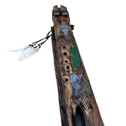 Leshy Craved Drone Flute D-F# 432Hz Octatonic Scale 31"