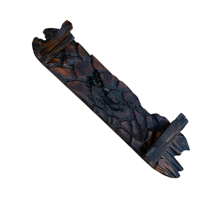 Lamassu Carved Drone Flute C-F 432Hz Diatonic Scale