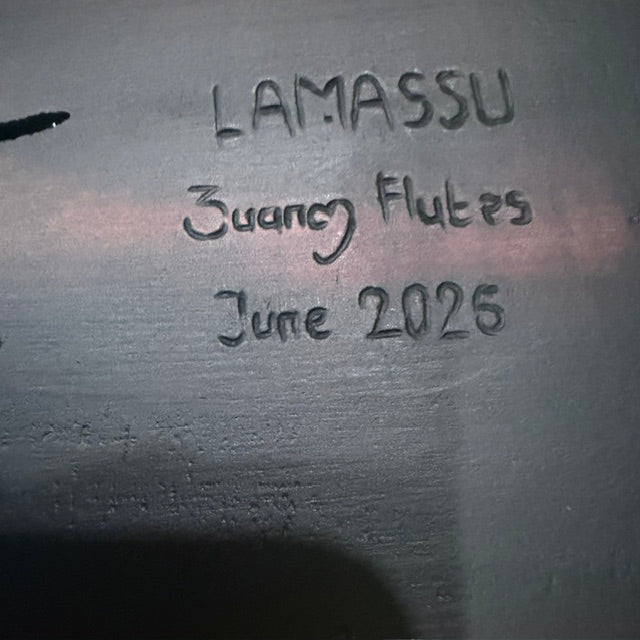 Lamassu Carved Drone Flute C-F 432Hz Diatonic Scale