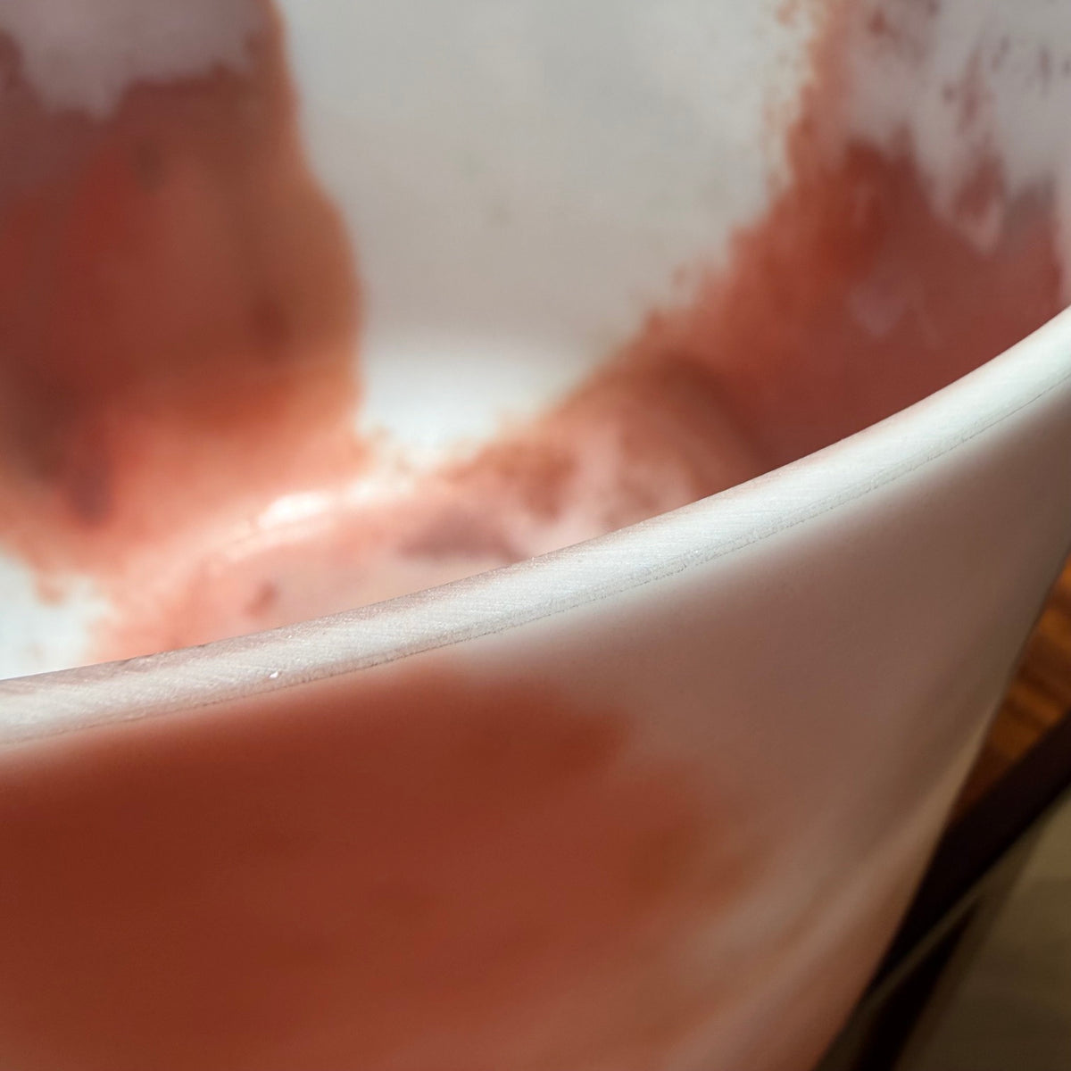 10" Cacao & Rose Petal Infused Quartz - 3G+22 Cents 198 Hz #3584