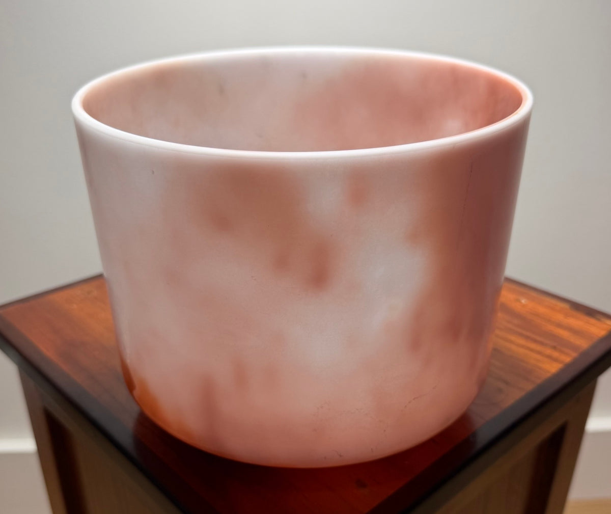 9" Cacao and Rose Petal Infused Quartz - 4F+19 Cents 353 Hz First Edition #2793