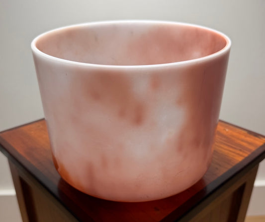 9" Cacao and Rose Petal Infused Quartz - 4F+19 Cents 353 Hz First Edition #2793