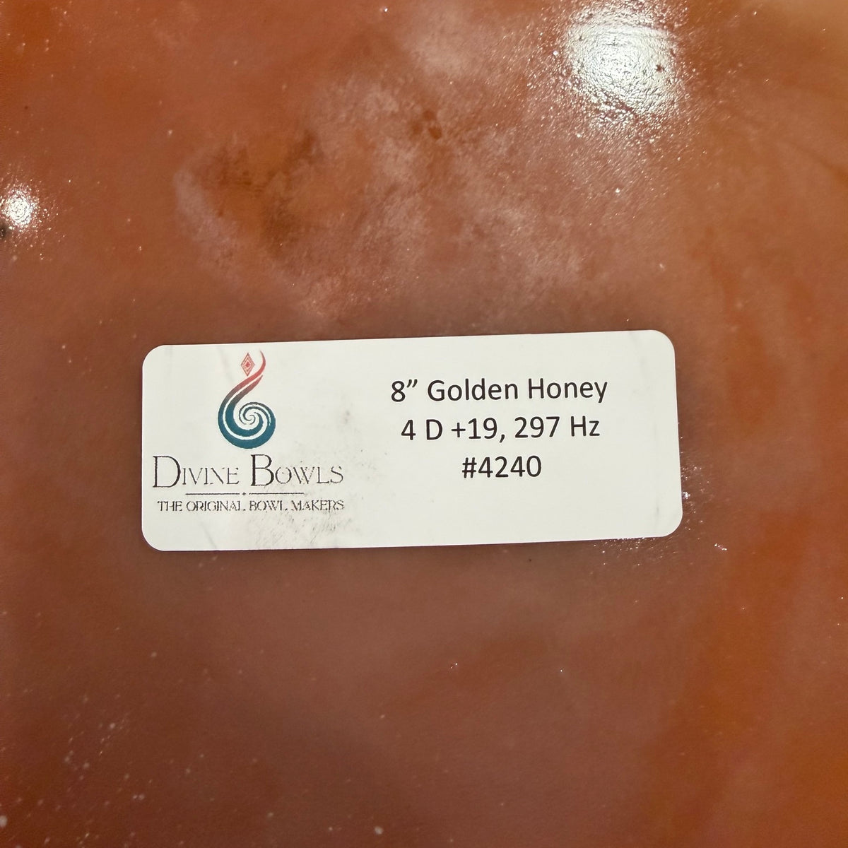 8" Golden Honey Infused Quartz - 4D +19 297 Hz #4240
