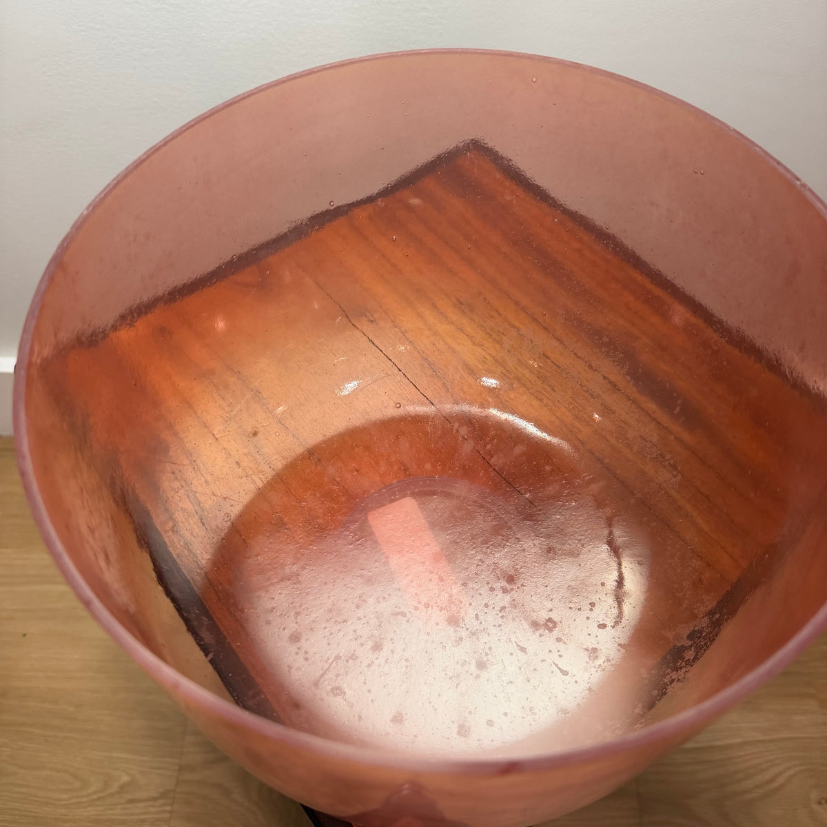 10" Rose Quartz Infused Quartz - 4E -23 Cents 162 Hz First Edition #3688