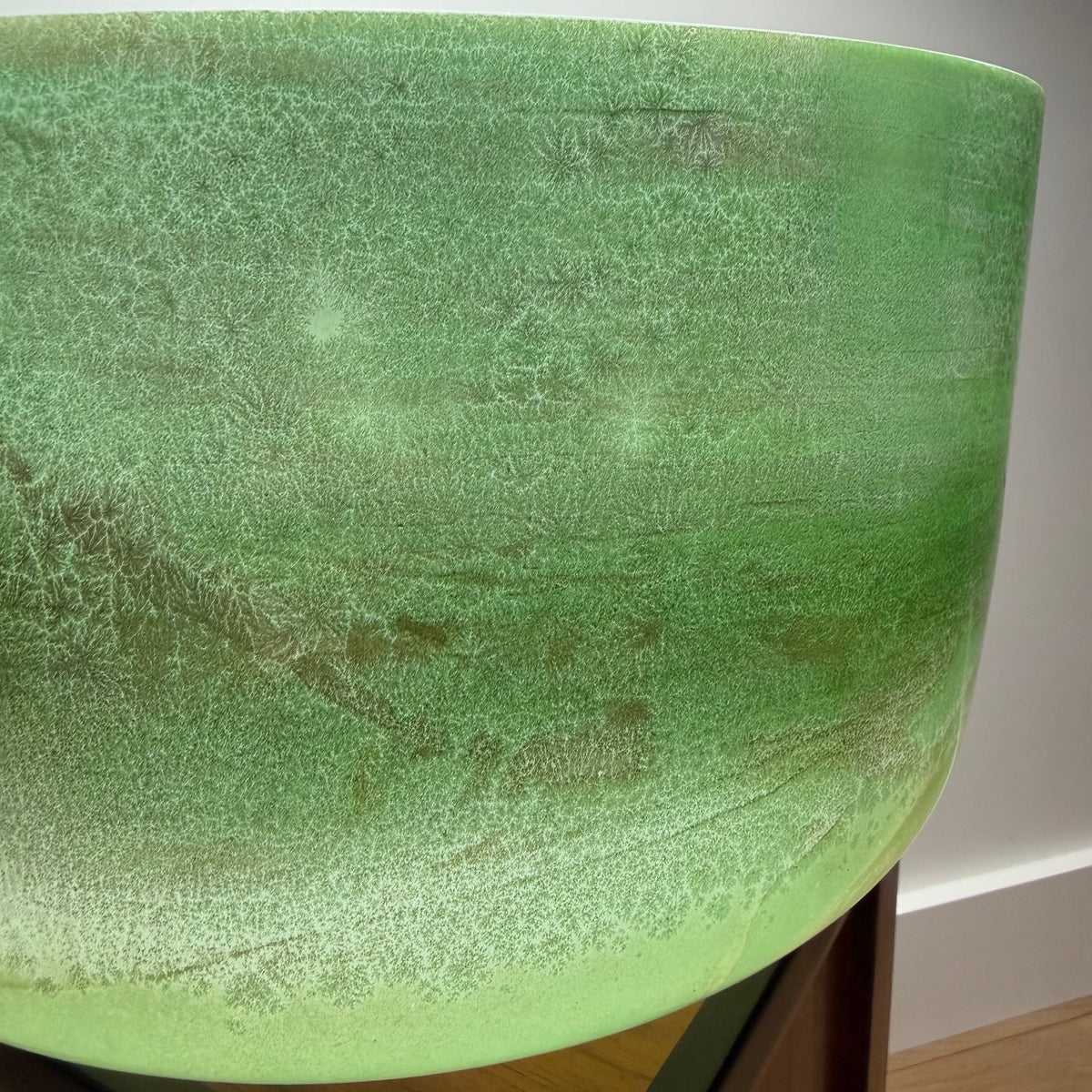 14" Matcha Infused Quartz - 3F +13 Cents 176 Hz #4284