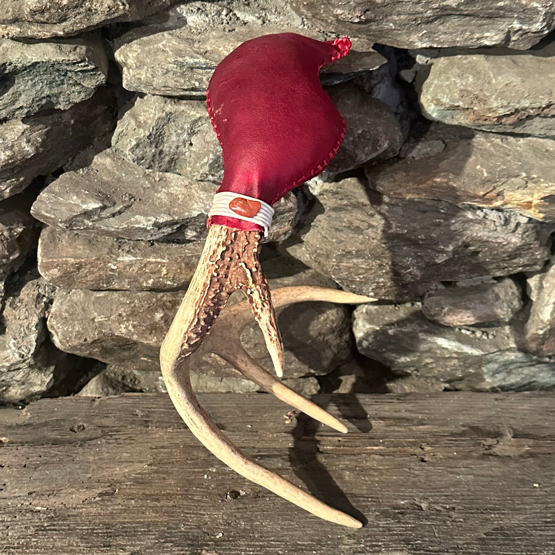 "With the Valkyrie" Antler Rattle 15"