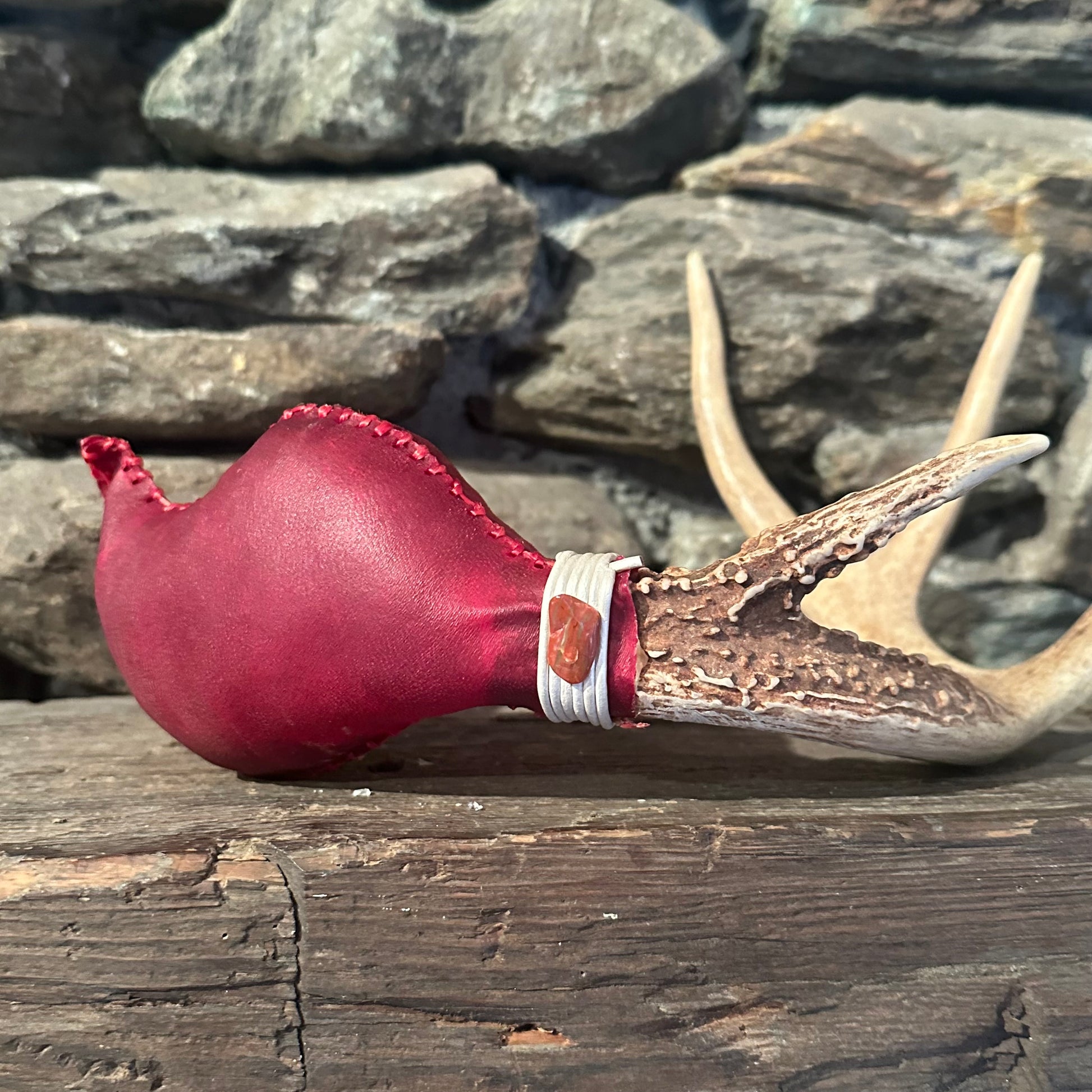 "With the Valkyrie" Antler Rattle 15"