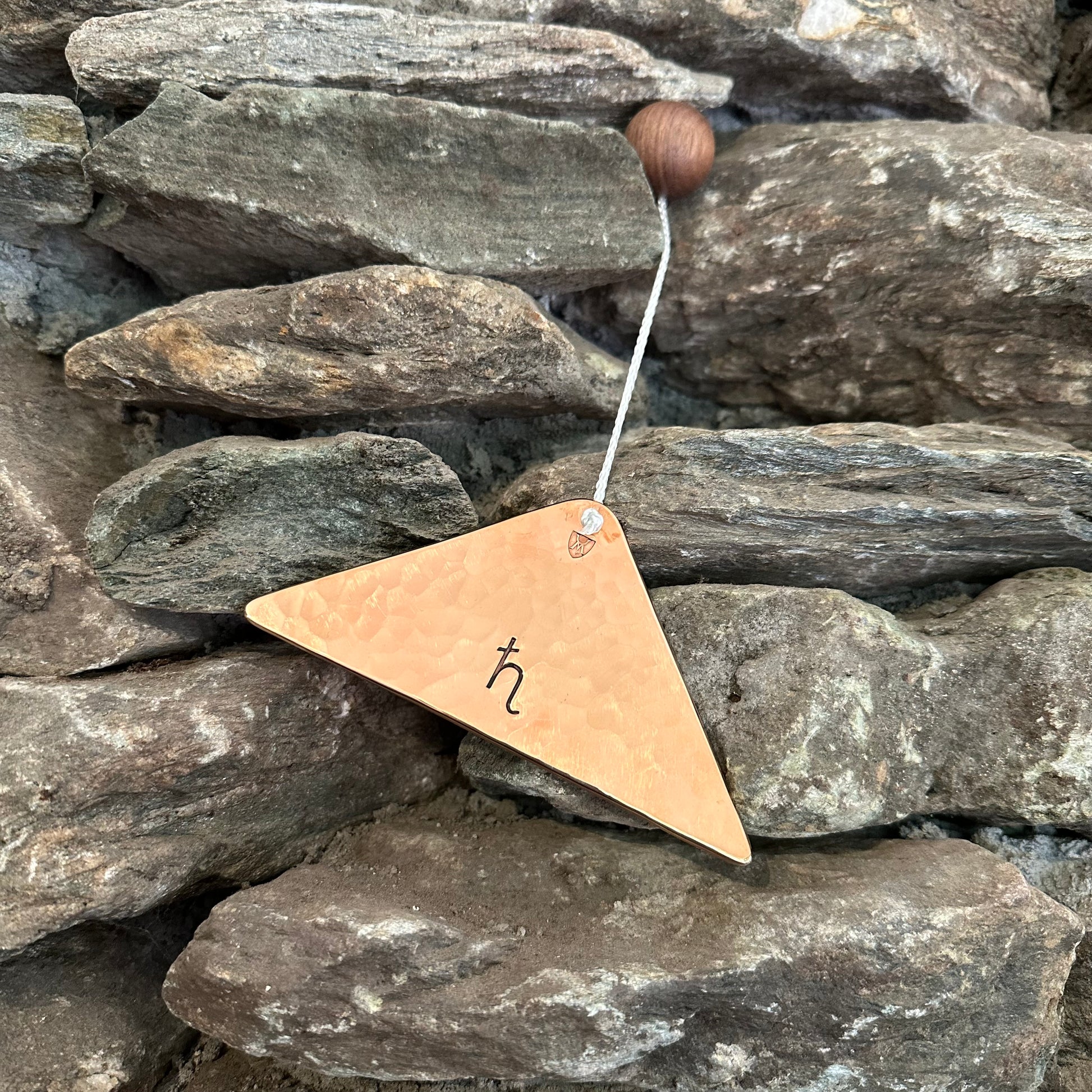 Jupiter Polished Bronze Trigon by Martin Bläse with Mallet