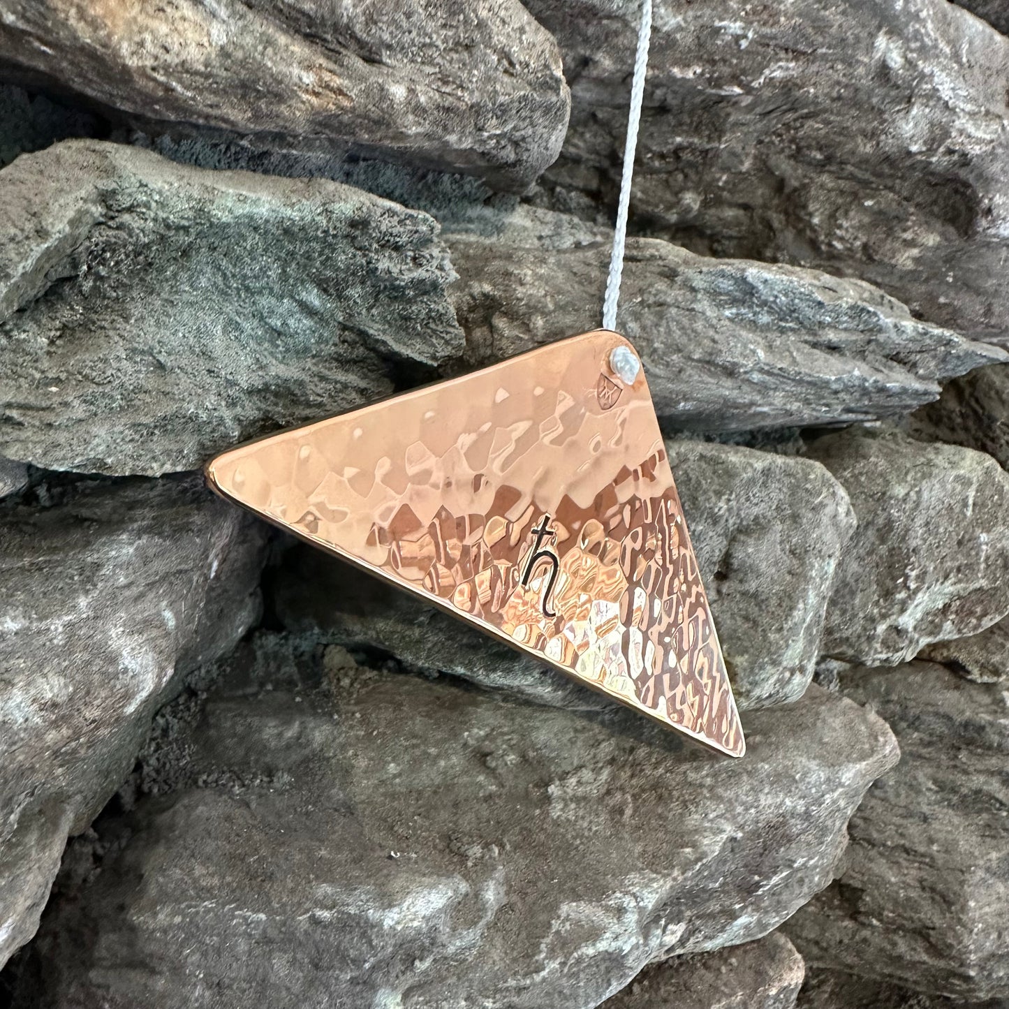 Jupiter Polished Bronze Trigon by Martin Bläse with Mallet