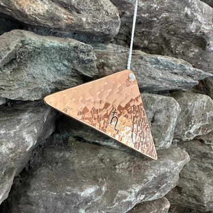 Jupiter Polished Bronze Trigon by Martin Bläse with Mallet