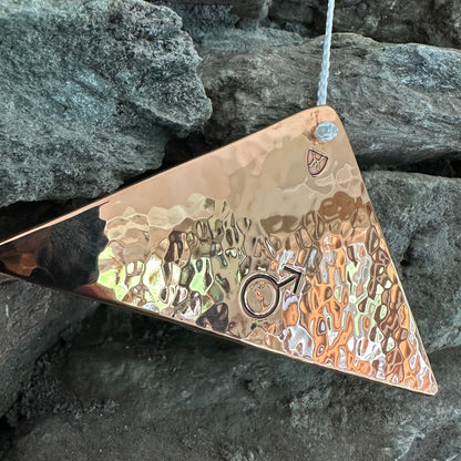 Mars Polished Bronze Trigon by Martin Bläse with Mallet
