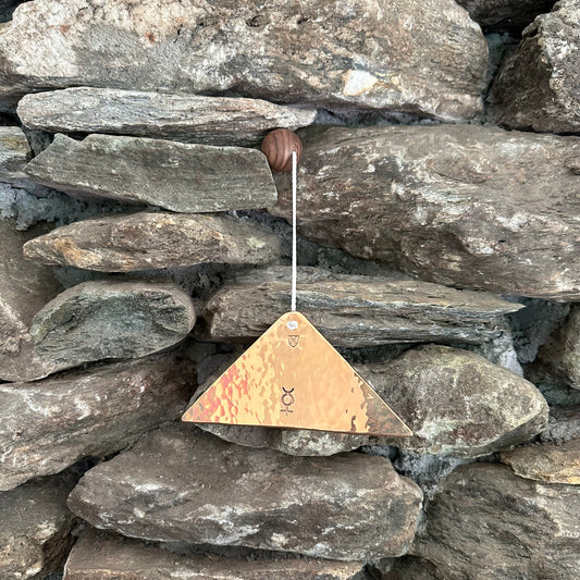 Mercury Polished Bronze Trigon by Martin Bläse with Mallet