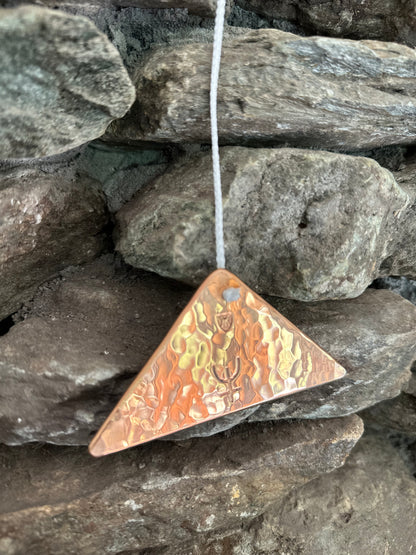 Neptune Polished Bronze Trigon by Martin Bläse with Mallet