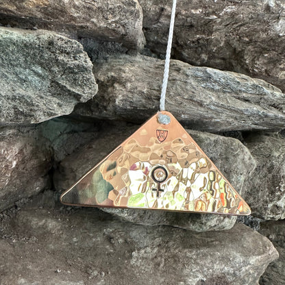 Venus Polished Bronze Trigon by Martin Bläse with Mallet