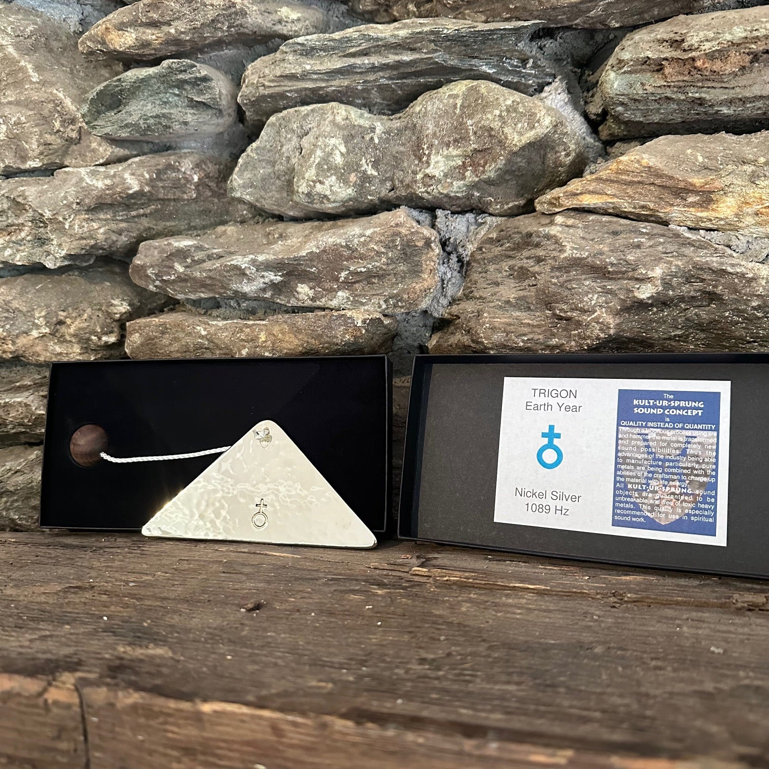 Earth Year Nickel Silver Trigon by Martin Bläse