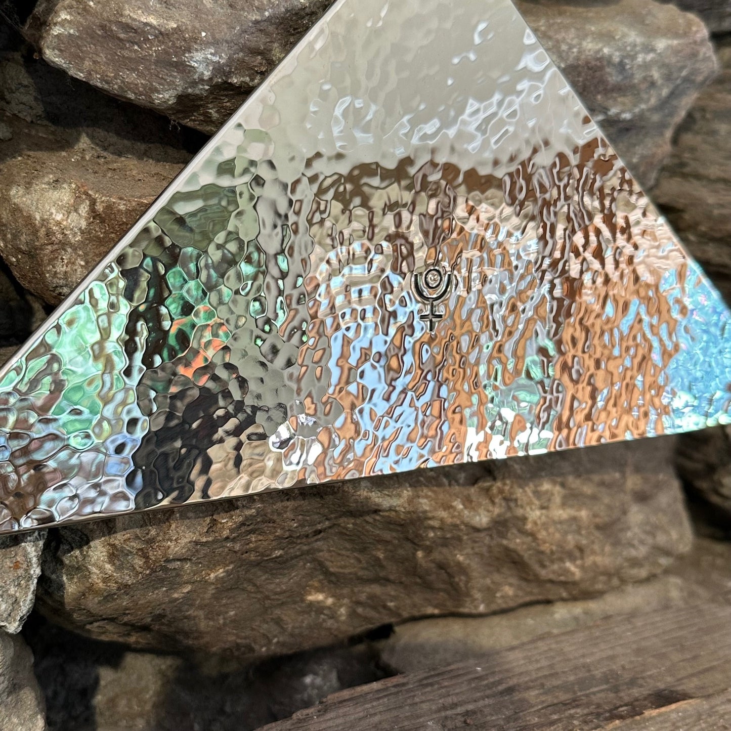 Pluto Extra Large Trigon by Martin Bläse in Nickel Silver