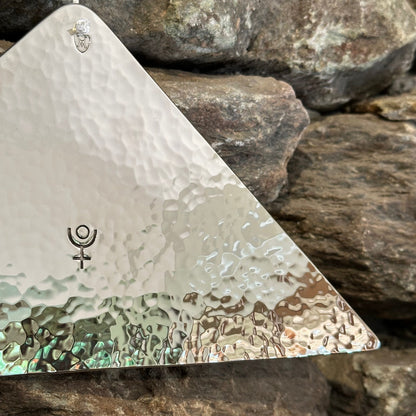 Pluto Extra Large Trigon by Martin Bläse in Nickel Silver