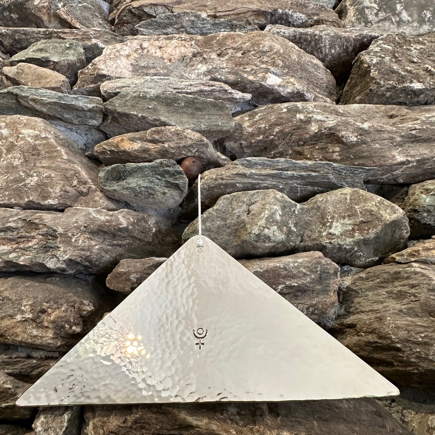 Pluto Extra Large Trigon by Martin Bläse in Nickel Silver