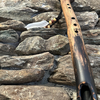 G-Minor Pentatonic Forest Flute Teak Branch 432Hz 24"