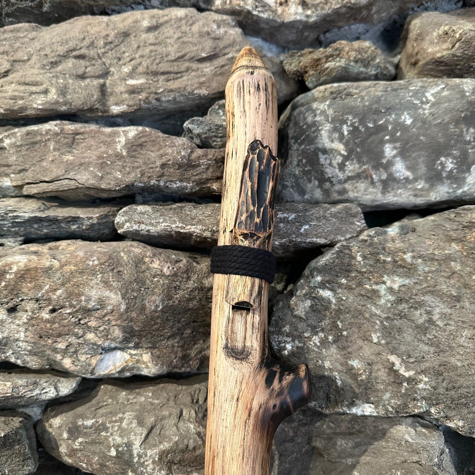 G-Minor Pentatonic Forest Flute Teak Branch 432Hz 24"
