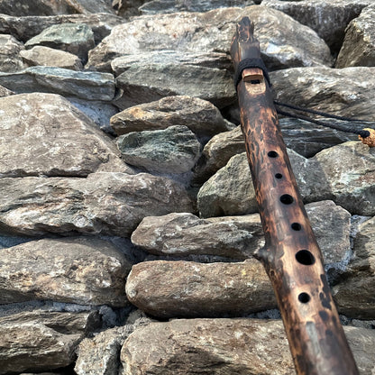 B-Minor Arabic Scale Forest Flute Teak Branch 432Hz 17"