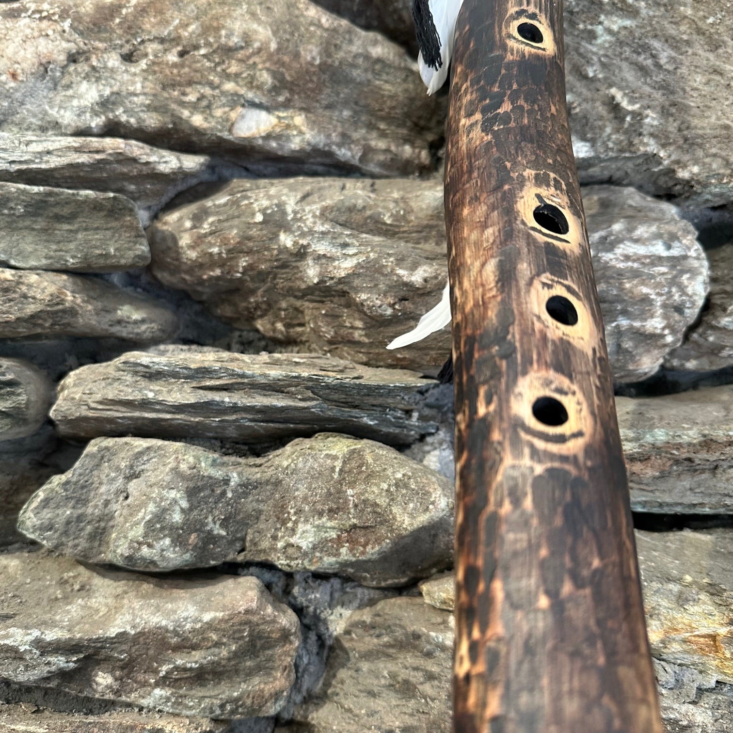 C-Minor Pentatonic Stripped Acacia Branch Forest Flute 432 hz 28"