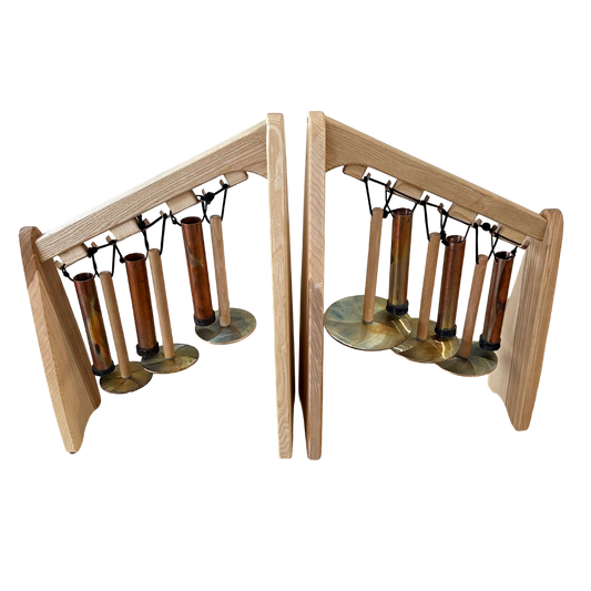 Jochen Fassbender Bronze 6 Note Swinging Chimes with Resonators