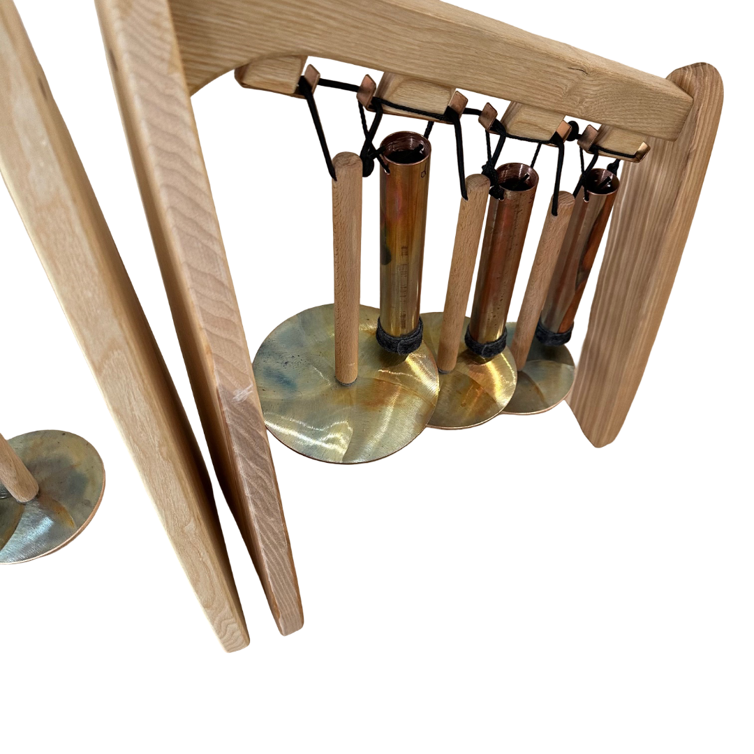 Jochen Fassbender Bronze 6 Note Swinging Chimes with Resonators
