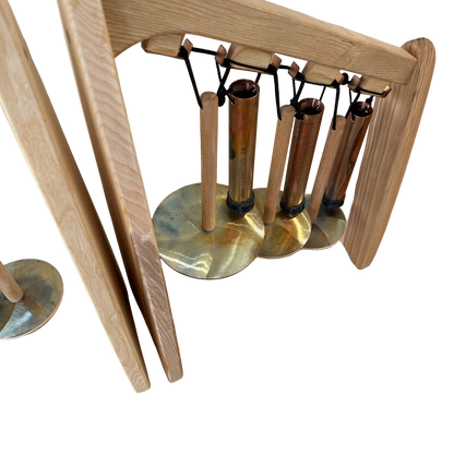 Jochen Fassbender Bronze 6 Note Swinging Chimes with Resonators