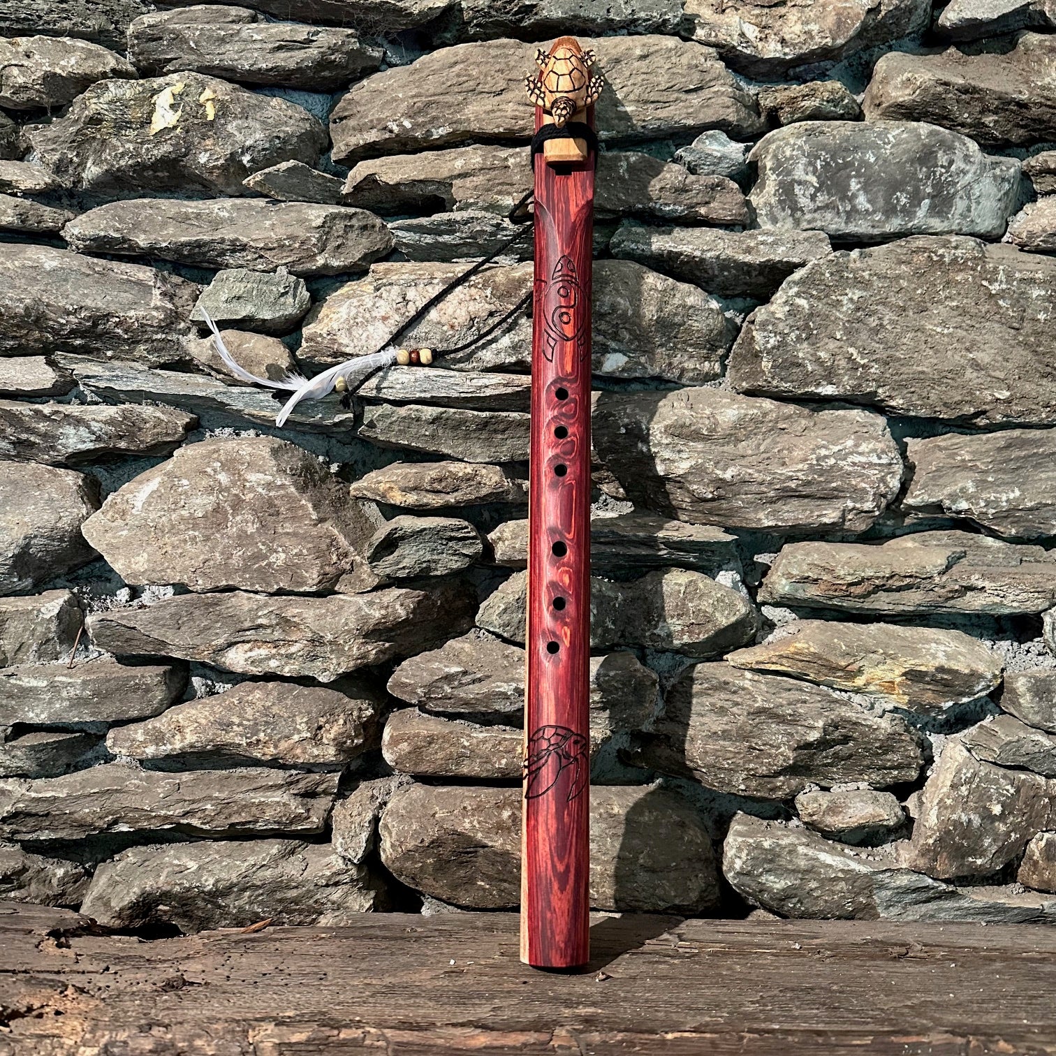 Sea Turtle Borneo Redwood 25" D-Minor Pentatonic 432Hz