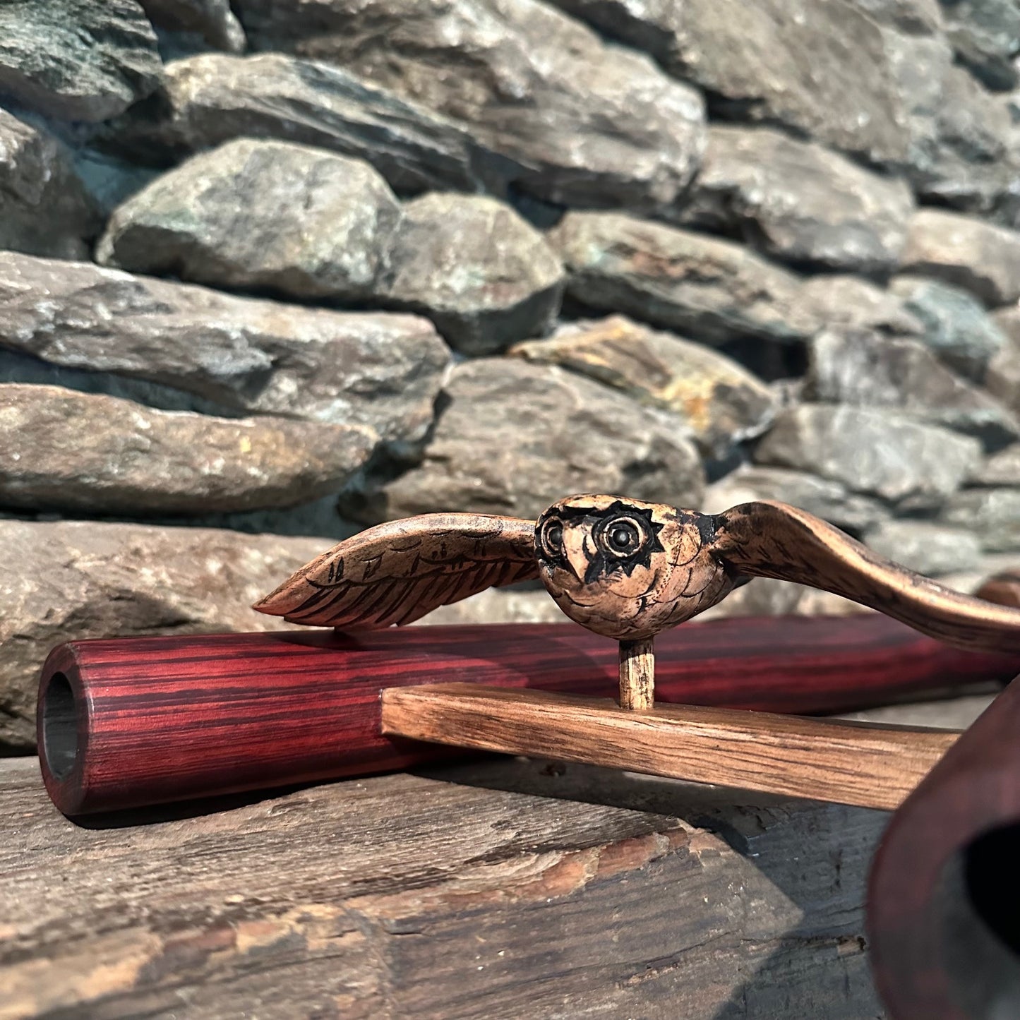 Owl Borneo Redwood Drone 25.5" D-Minor Pentatonic 432Hz