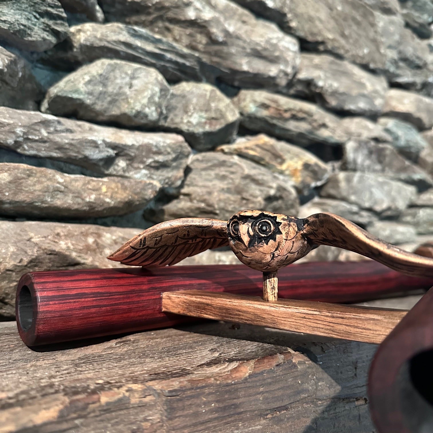Owl Borneo Redwood Drone 25.5" D-Minor Pentatonic 432Hz