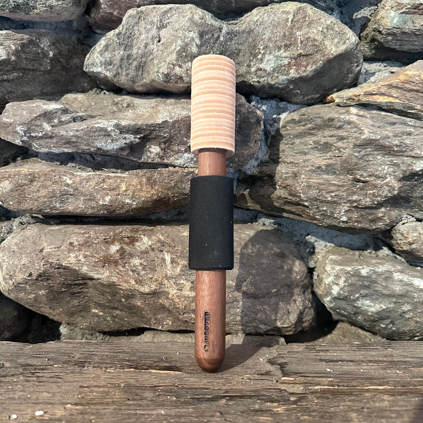 Dragonfly Leather Singing Bowl Wand Small/Large