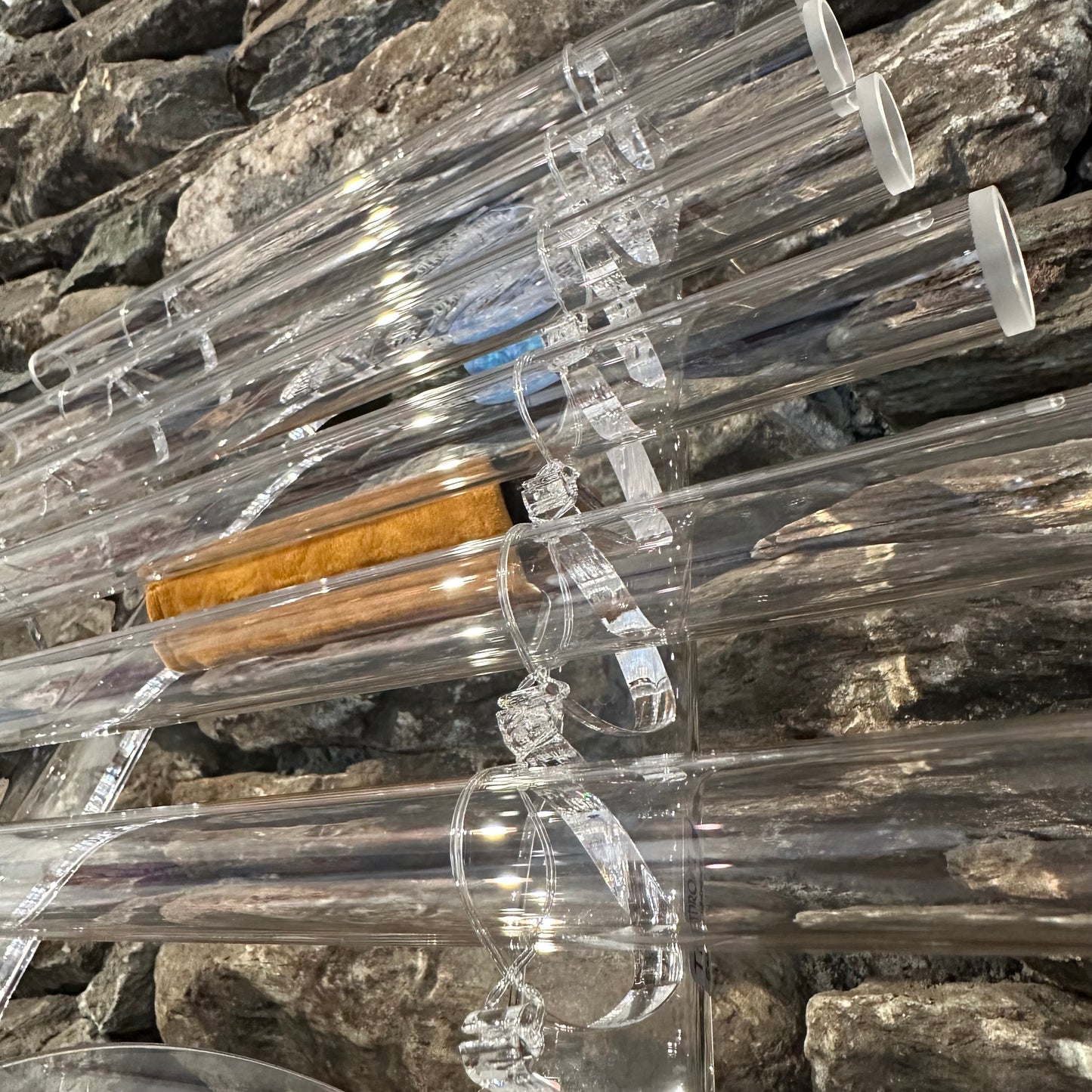 Ethereal Wings 6 Note Throat Crystal Harp ~ G - IN STOCK