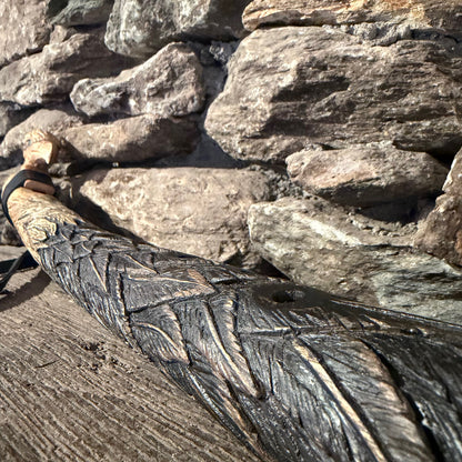 Craved Eagle Flute Teak Wood 432Hz 28"