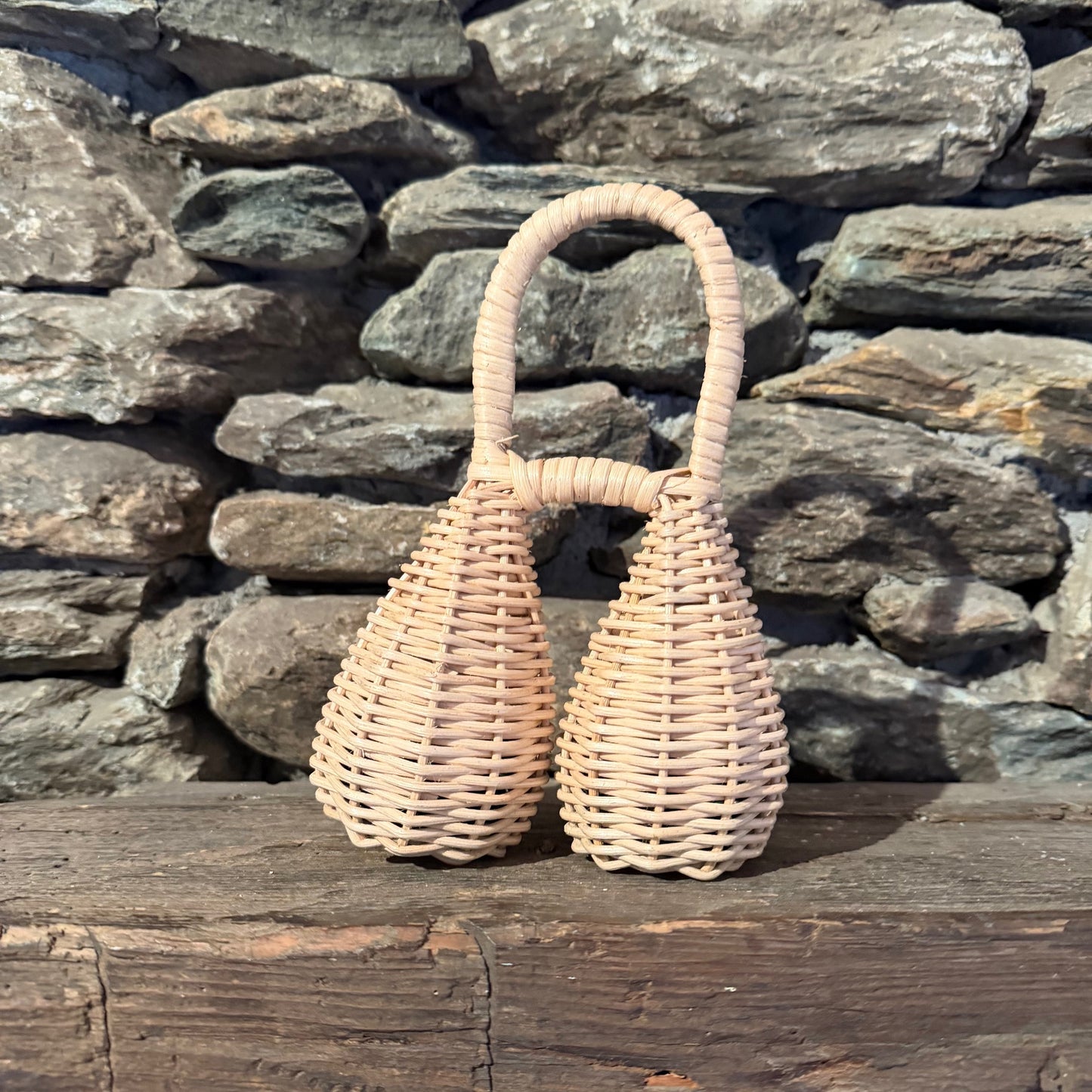 Double Woven Basket Rattle