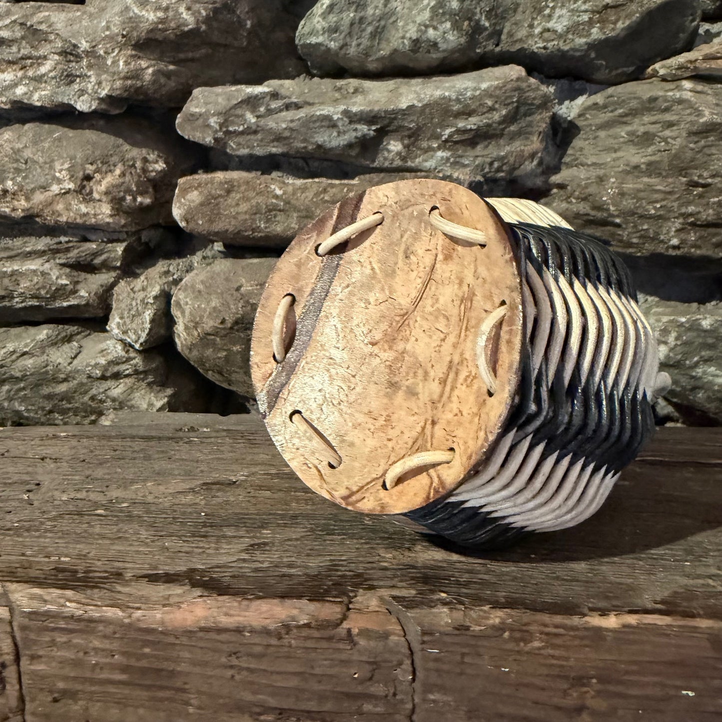 Single Woven Basket Rattle