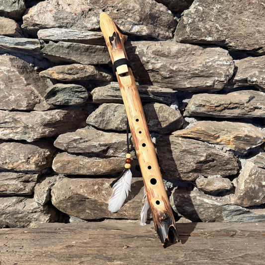 C-Arabic Scale 432Hz 18" Teak Wood Forest Flute