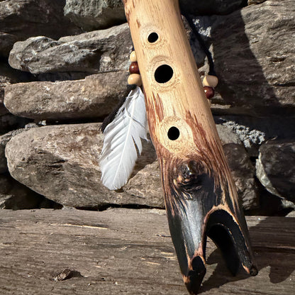 C-Arabic Scale 432Hz 18" Teak Wood Forest Flute