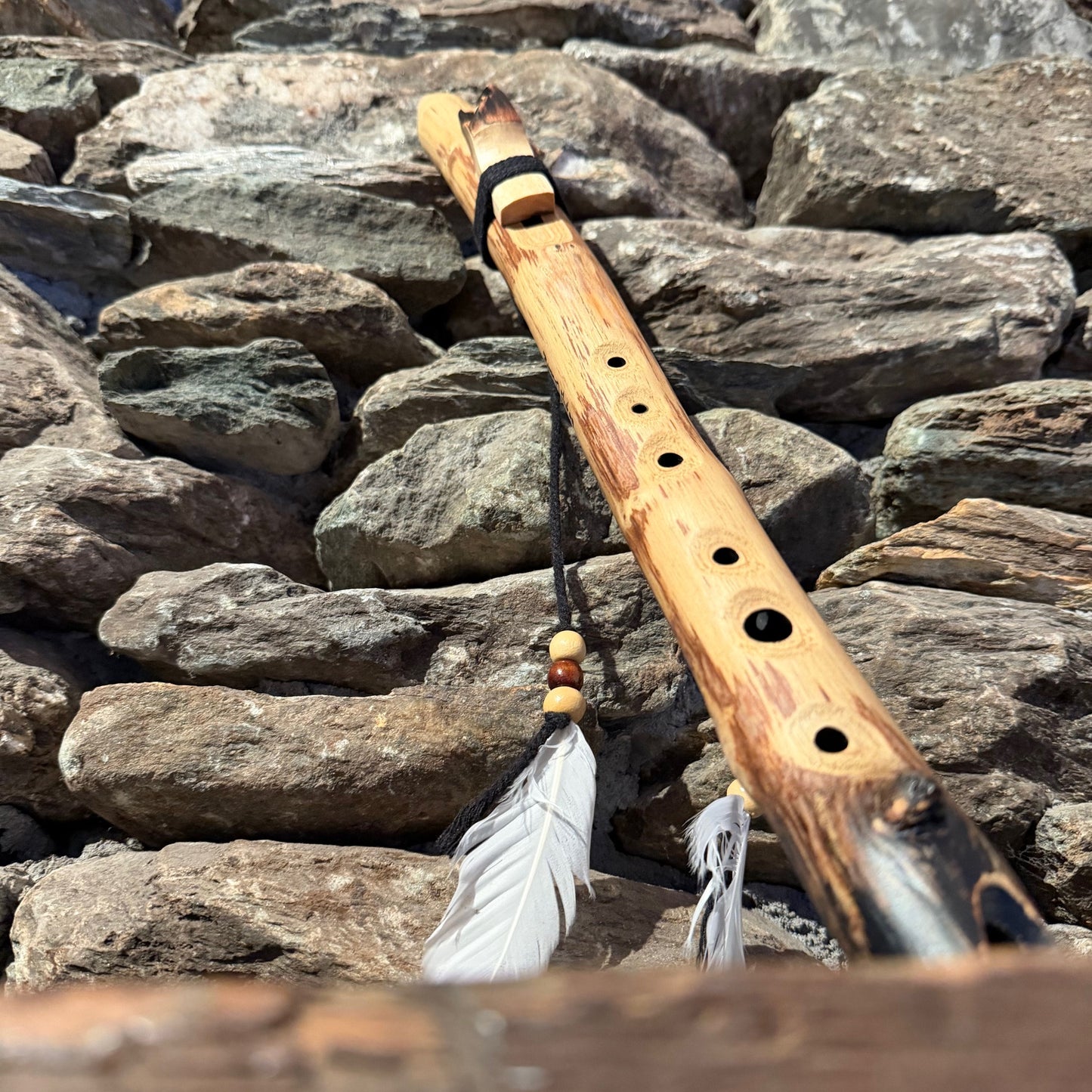 C-Arabic Scale 432Hz 18" Teak Wood Forest Flute